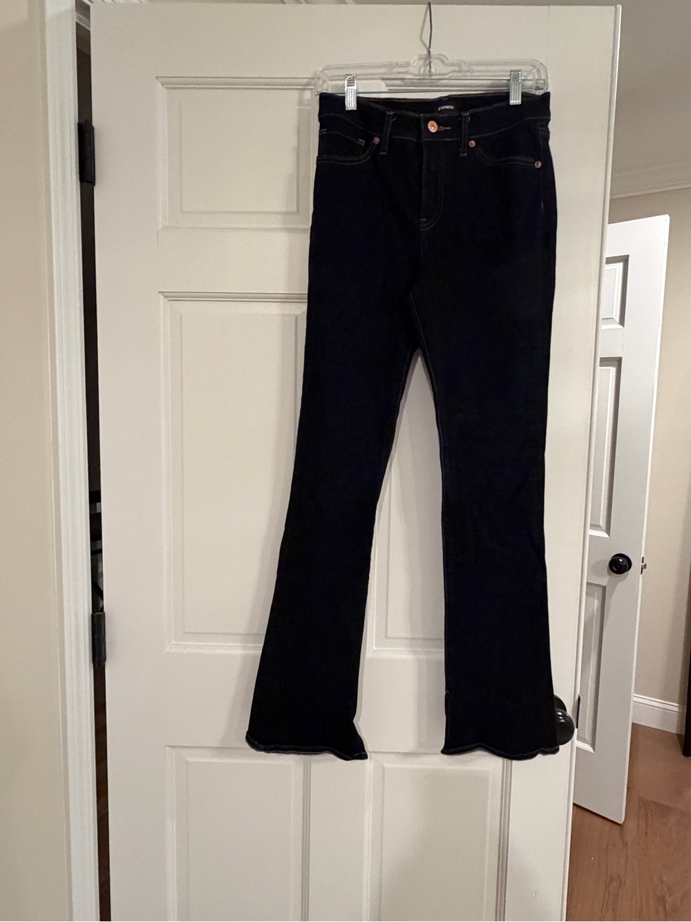 Express Navy Flare Jeans